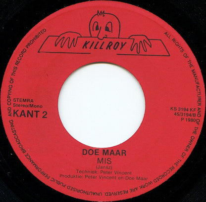 Doe Maar : Sinds 1 Dag Of 2 (7", Single)