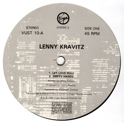 Lenny Kravitz : Let Love Rule (12", Single)