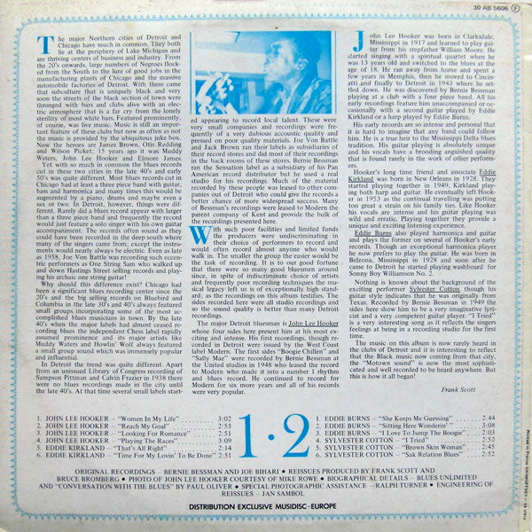 Various : Detroit Blues (LP, Comp, RE)