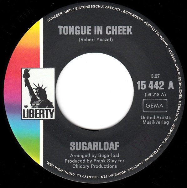 Sugarloaf : Tongue In Cheek / Woman (7", Single)