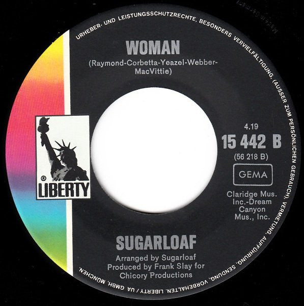 Sugarloaf : Tongue In Cheek / Woman (7", Single)