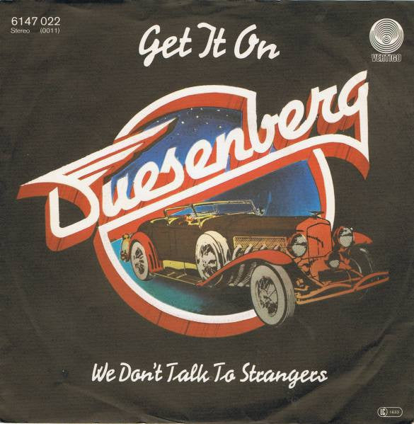 Duesenberg : Get It On (7", Single)