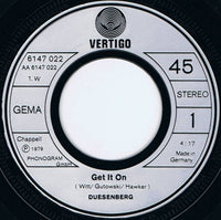 Duesenberg : Get It On (7", Single)