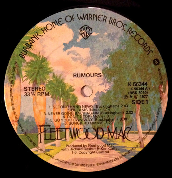 Fleetwood Mac : Rumours (LP, Album, Tex)