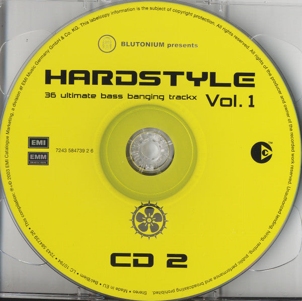 Various : Blutonium Presents Hardstyle Vol. 1 (2xCD, Copy Prot., Mixed)