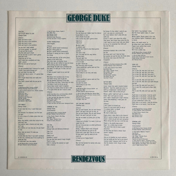 George Duke : Rendezvous (LP, Album)