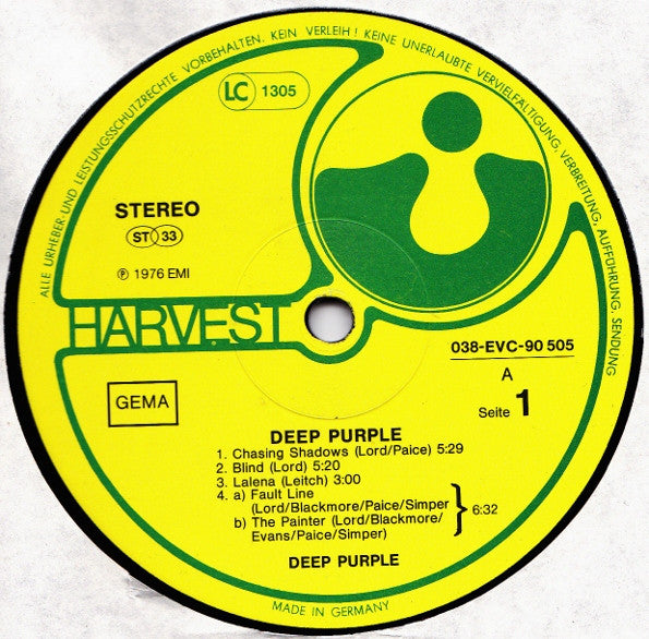 Deep Purple : Deep Purple (LP, Album, RE)