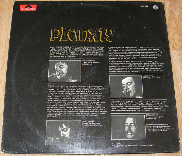Planxty : Planxty (LP, Album)