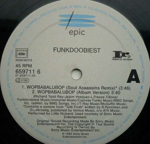 Funkdoobiest : Wopbabalubop (12")