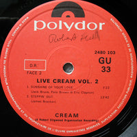Cream (2) : Live Cream Volume II (LP, Album)