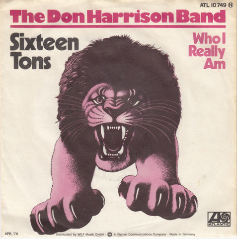 The Don Harrison Band : Sixteen Tons (7", Single)