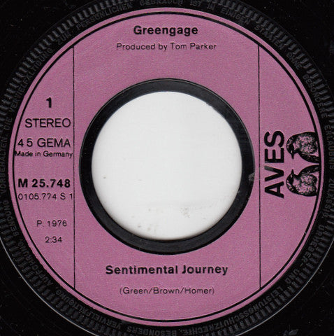 Greengage : Sentimental Journey (7", Single)