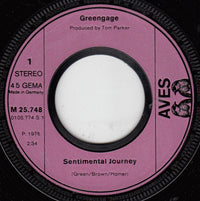 Greengage : Sentimental Journey (7", Single)