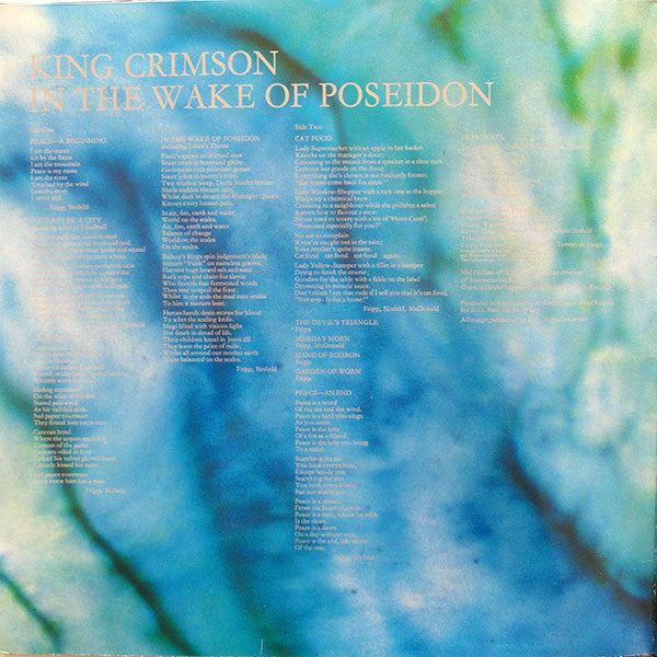 King Crimson : In The Wake Of Poseidon (LP, Album, RE)