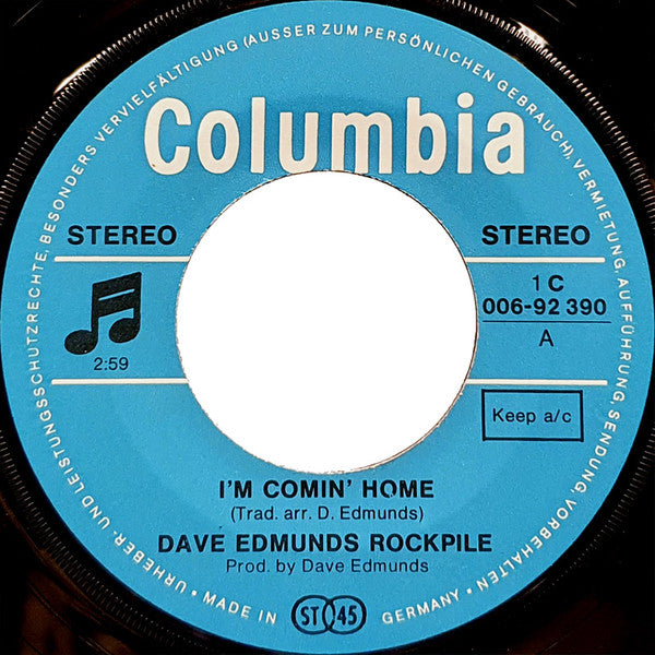 Dave Edmunds Rockpile* : I'm Comin' Home (7", Single)