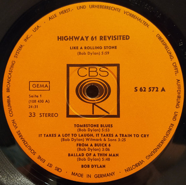 Bob Dylan : Highway 61 Revisited (LP, Album)