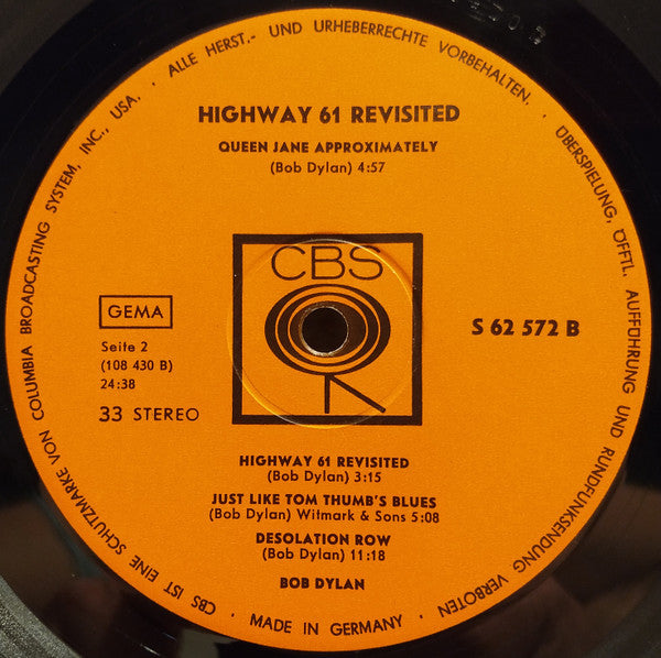 Bob Dylan : Highway 61 Revisited (LP, Album)
