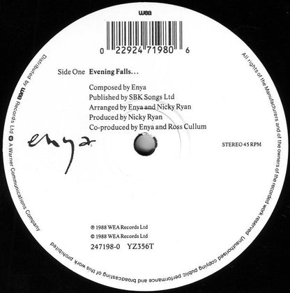 Enya : Evening Falls... (12", Maxi)