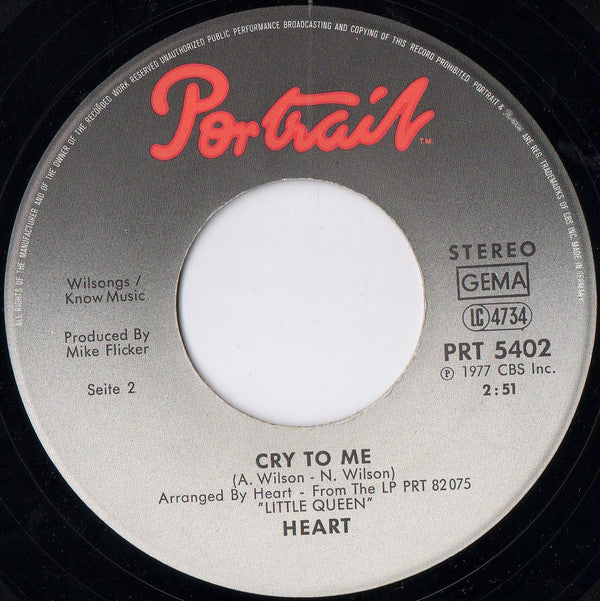 Heart : Barracuda (7", Single)