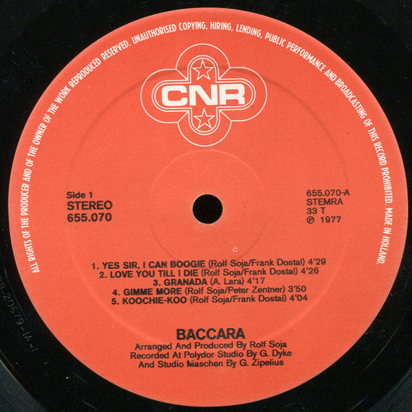 Baccara : Baccara (LP, Album)