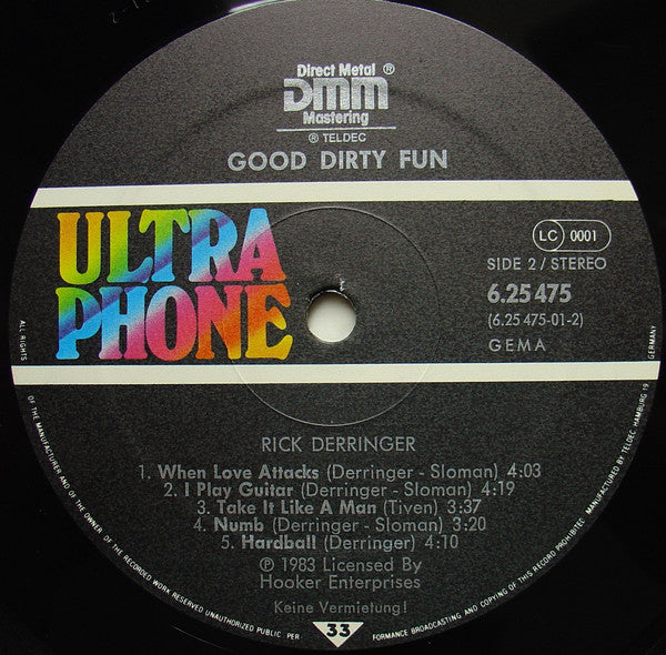 Rick Derringer : Good Dirty Fun (LP, Album)