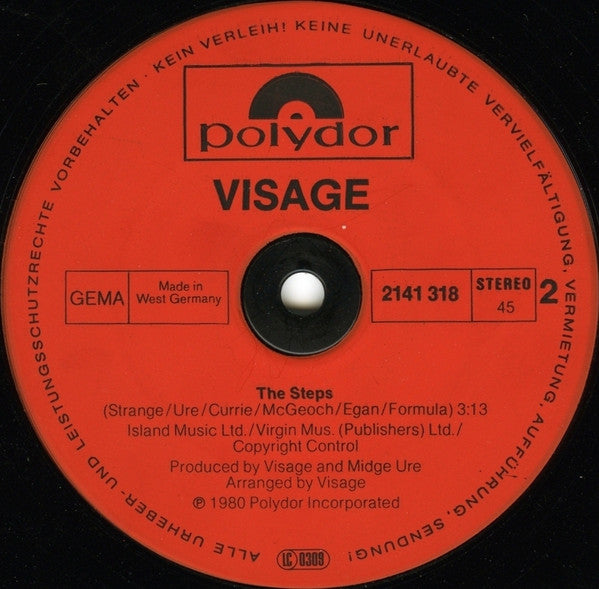 Visage : Fade To Grey (12", Maxi)