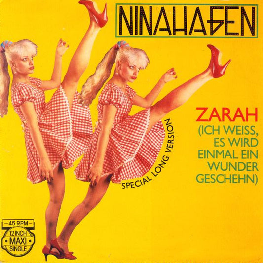 Nina Hagen : Zarah (Ich Weiss, Es Wird Einmal Ein Wunder Geschehn) (Special Long Version) (12", Maxi)