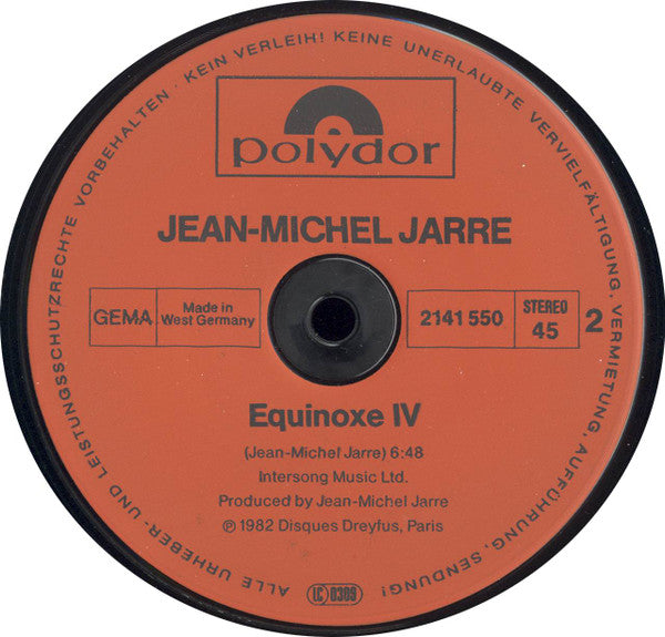 Jean-Michel Jarre : Orient Express / Equinoxe IV (12", Maxi)