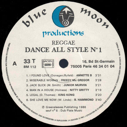 Various : Dance All Style 1 (LP, Comp)
