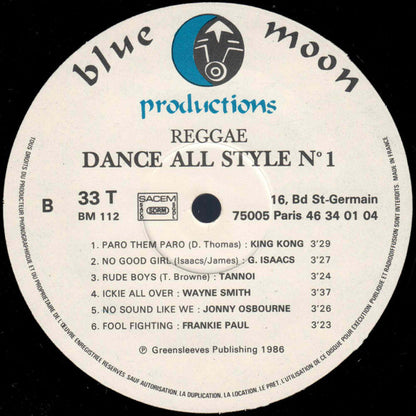 Various : Dance All Style 1 (LP, Comp)