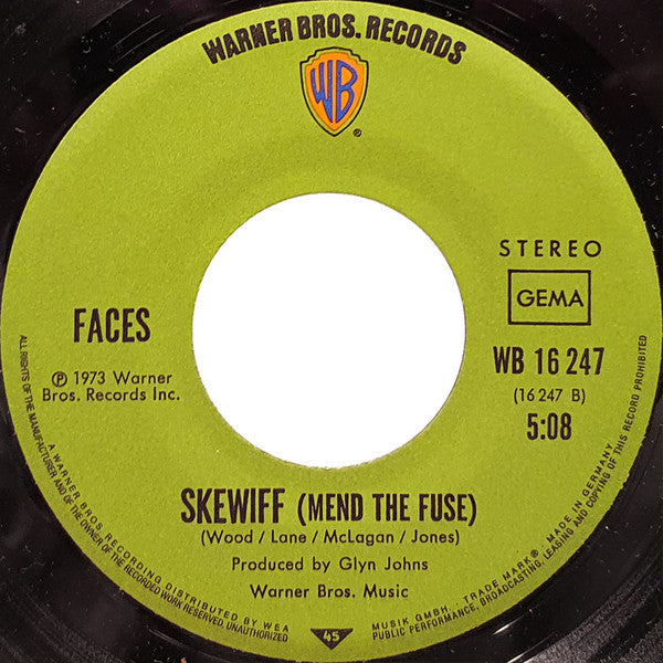 Faces (3) : Cindy Incidentally (7", Single)