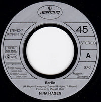 Nina Hagen : Berlin / Erfurt + Gera (7", Single)