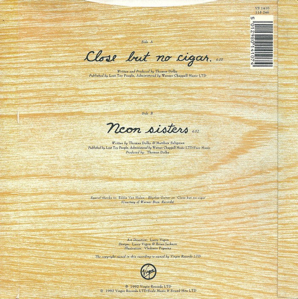 Thomas Dolby : Close But No Cigar (7", Single)