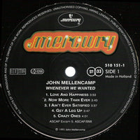 John Mellencamp* : Whenever We Wanted (LP, Album)