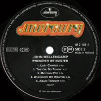 John Mellencamp* : Whenever We Wanted (LP, Album)