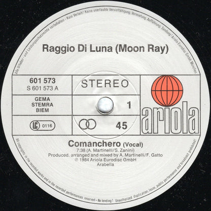 Raggio Di Luna (Moon Ray)* : Comanchero (12", Maxi)