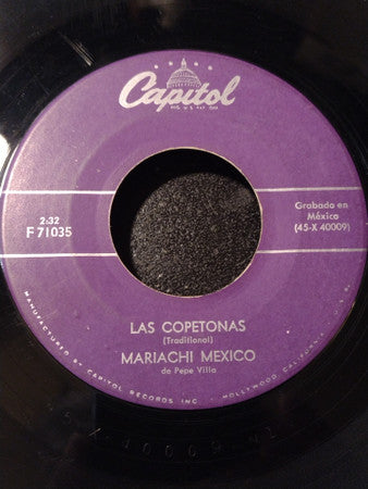 Mariachi México de Pepe Villa : Guadalajara / Las Copetonas (7", Single, Mono)