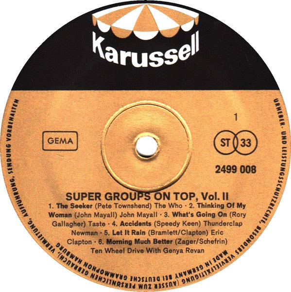 Various : Super Groups On Top, Vol. 2 (LP, Comp, RE)