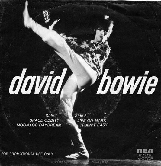 David Bowie : Space Oddity, Moonage Daydream, Life On Mars?, It Ain't Easy (7", EP, Promo)