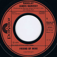 Barclay James Harvest : Friend Of Mine (7", Single)