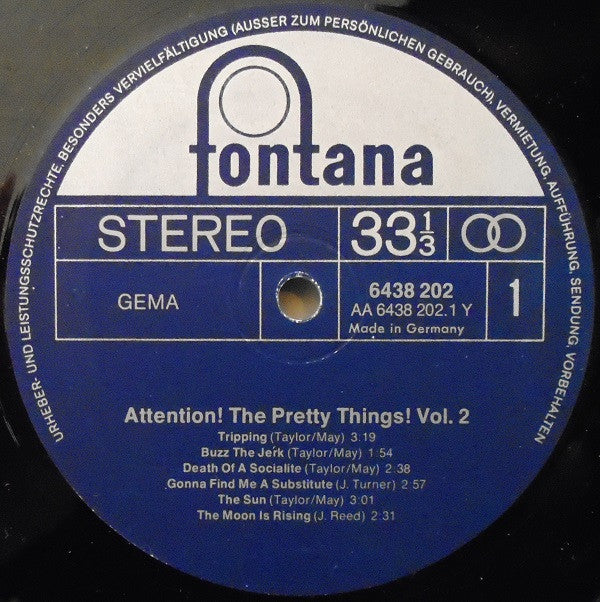 The Pretty Things : Attention! The Pretty Things! Vol. 2 (LP, Comp)