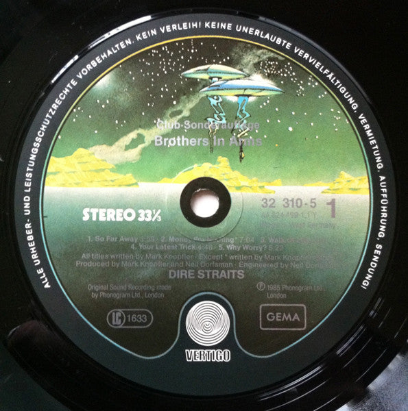 Dire Straits : Brothers In Arms (LP, Album, Club)