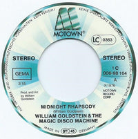 William Goldstein & The Magic Disco Machine : Midnight Rhapsody (7", Single)