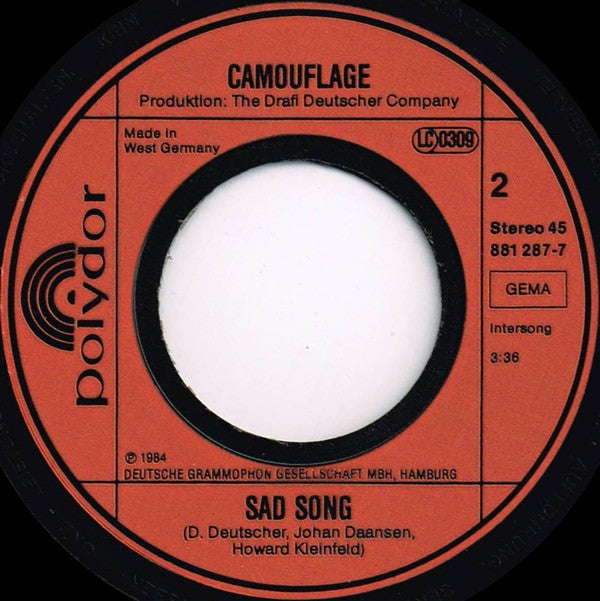 Camouflage (16) : I Love You (7", Single)