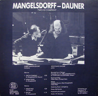 Wolfgang Dauner - Albert Mangelsdorff : Two Is Company... (LP, Album)