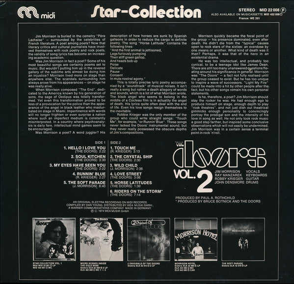 The Doors : Star-Collection Vol.2 (LP, Comp, RE)