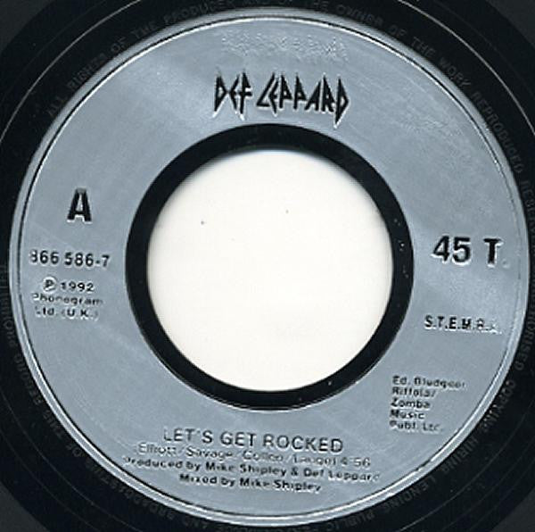 Def Leppard : Let's Get Rocked (7", Single)