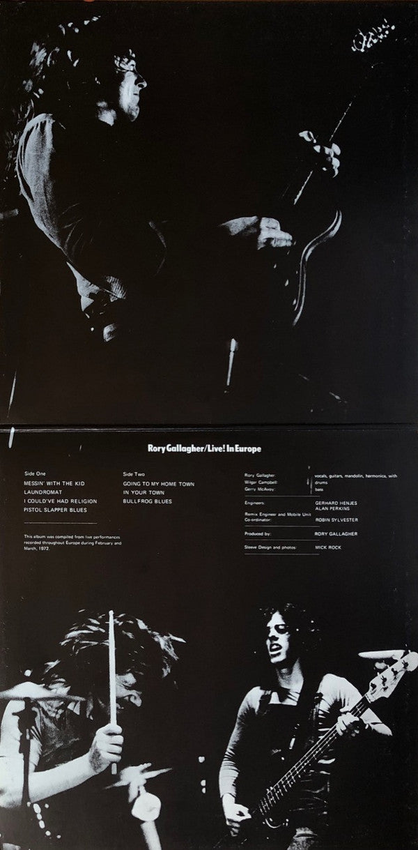 Rory Gallagher : Live! In Europe (LP, Album, Gat)