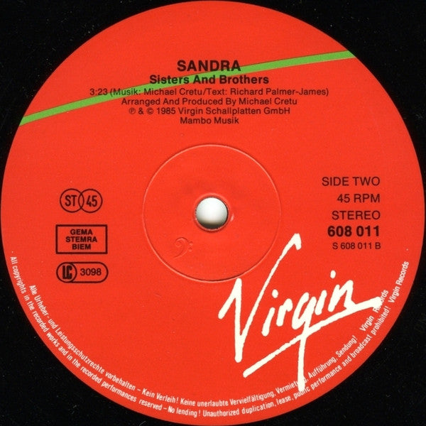 Sandra : Little Girl (12", Single)