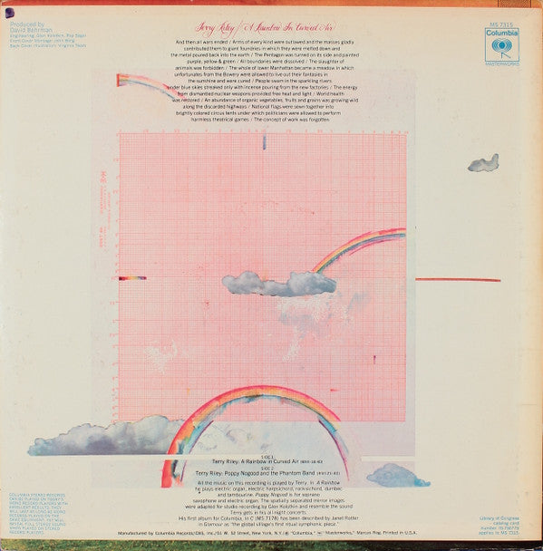 Terry Riley : A Rainbow In Curved Air (LP, Album, Ter)